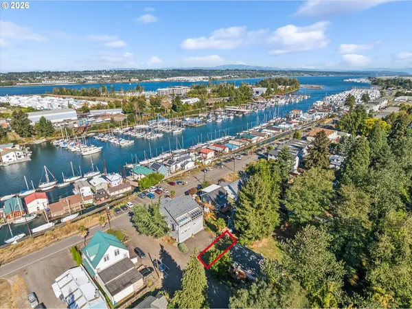a view of lake with city view