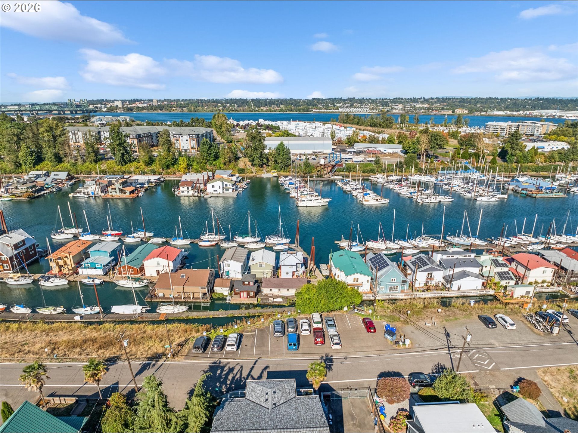 2-12 Northeast Bridgeton Road Portland, OR 97211 - Photo 5 of 8 a view of a lake with couches