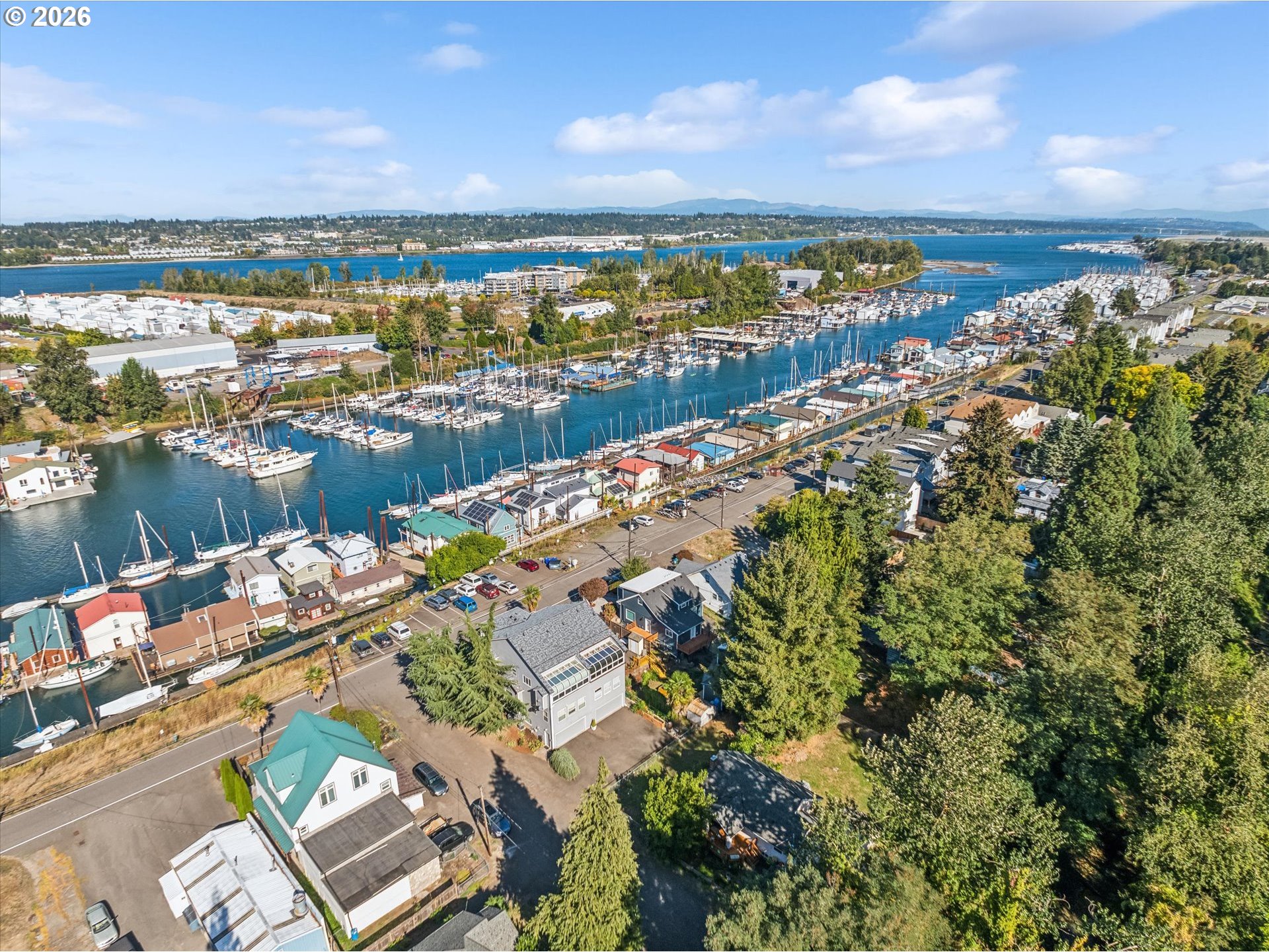 2-12 Northeast Bridgeton Road Portland, OR 97211 - Photo 6 of 8 a view of lake with city view