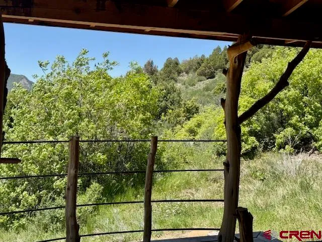 a view of a garage with chairs