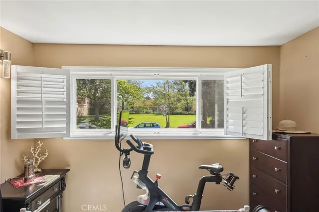 a view of a workspace with a window