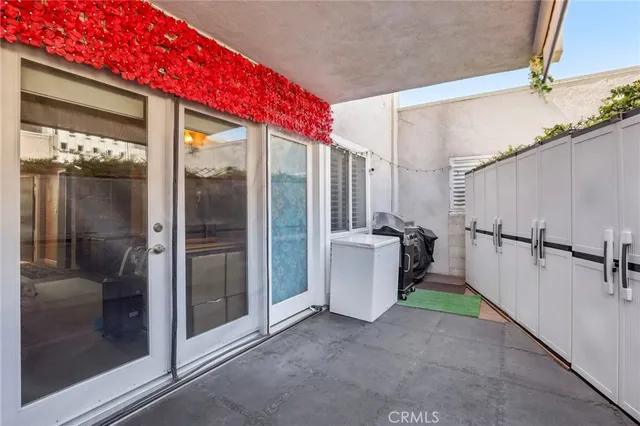 a view of a backyard with tub and shower
