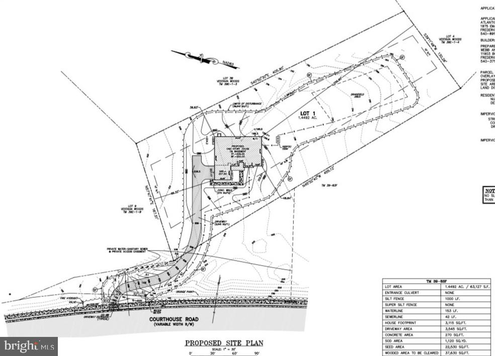 1590 Courthouse Road Stafford, VA 22554 - Photo 2 of 2 Site Plan for 1605 Courthouse Rd.