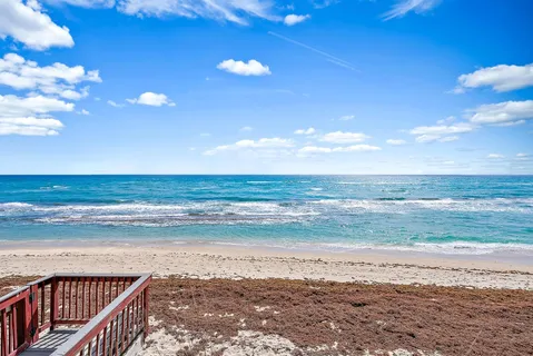 a view of an ocean and beach