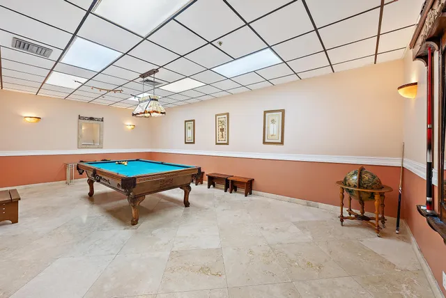 a room with furniture and a table