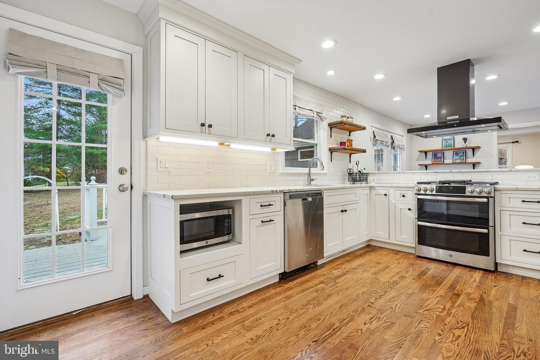 294 Mt Lucas Road Princeton, NJ 08540 - Photo 15 of 35 Kitchen with access to the deck