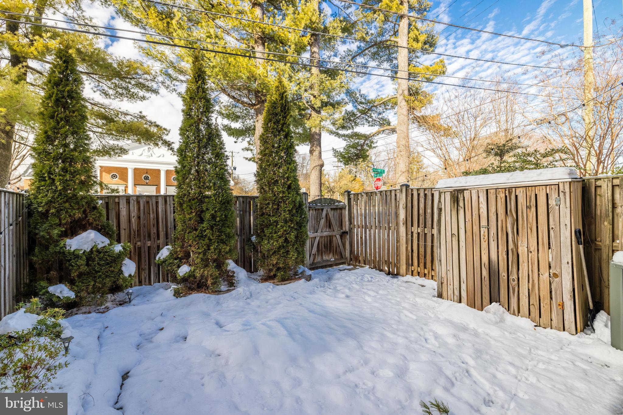 9053 Ottawa Place Silver Spring, MD 20910 - Photo 44 of 65 Privacy fencing, trees & outdoor storage