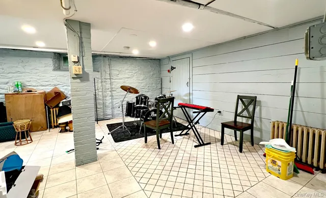 a room with furniture