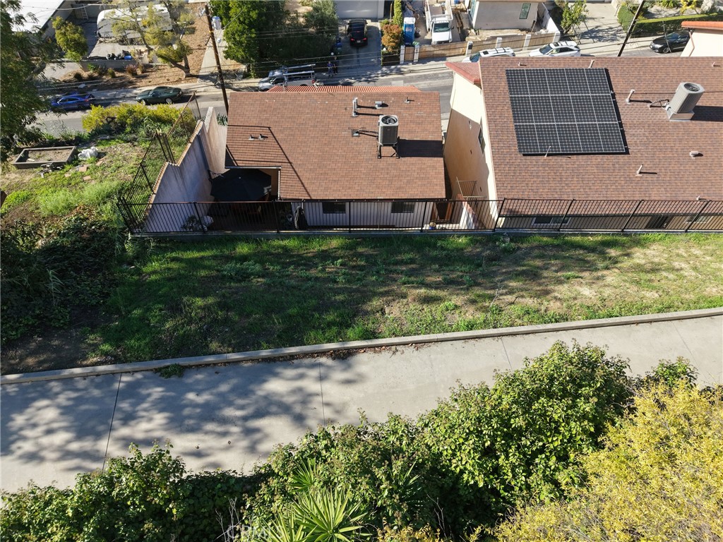 1832 Redcliff Street Los Angeles, CA 90026 - Photo 28 of 33 Drone shot showing easement fire road