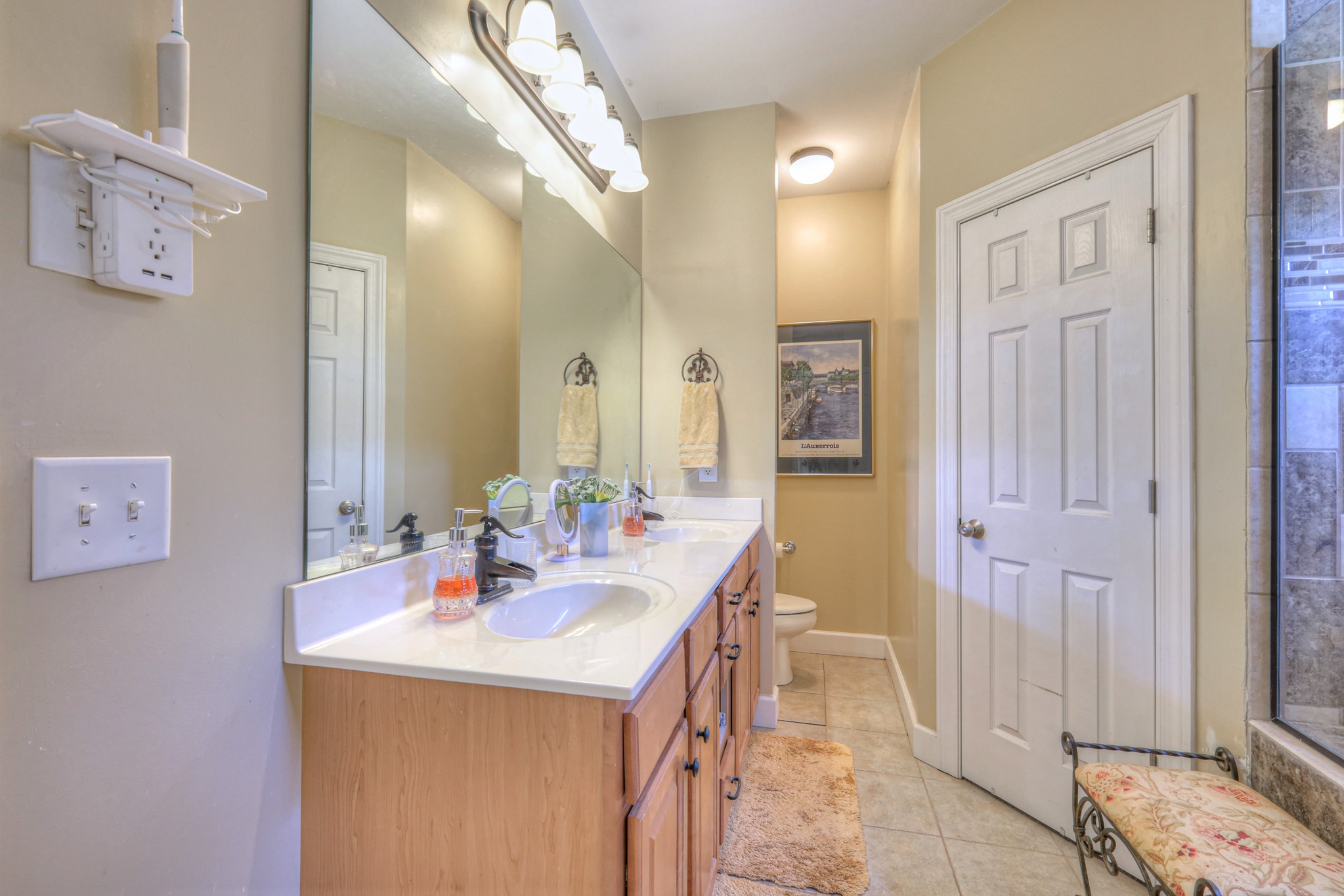 431 Conquest Road Murfreesboro, TN 37128 - Photo 30 of 55 a bathroom with a sink a mirror and a shower
