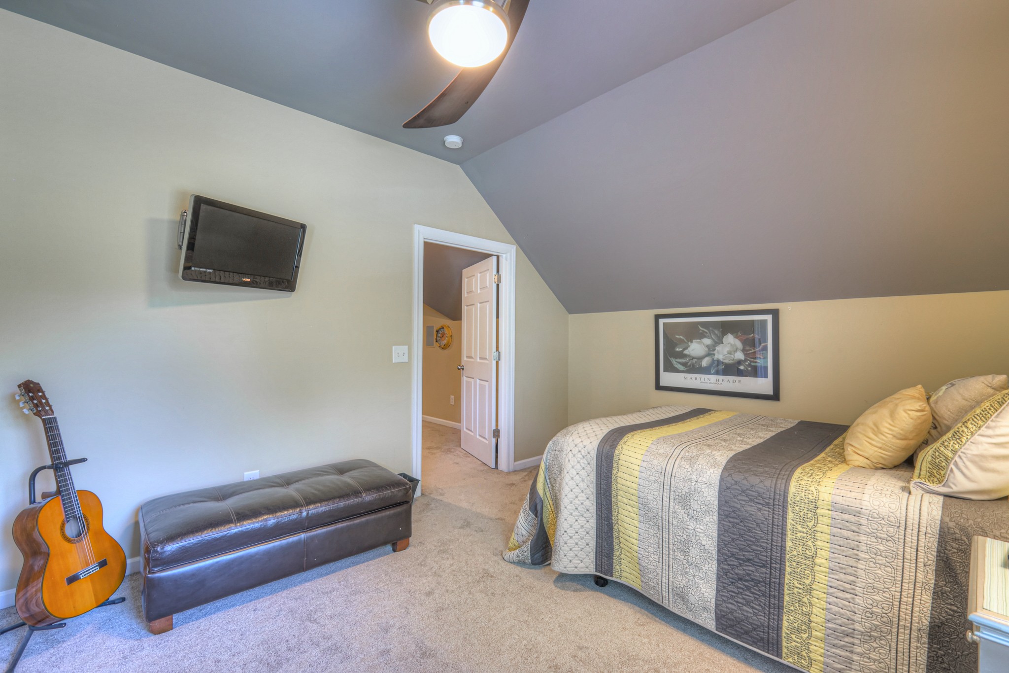 431 Conquest Road Murfreesboro, TN 37128 - Photo 36 of 55 a bedroom with a bed and a flat screen tv