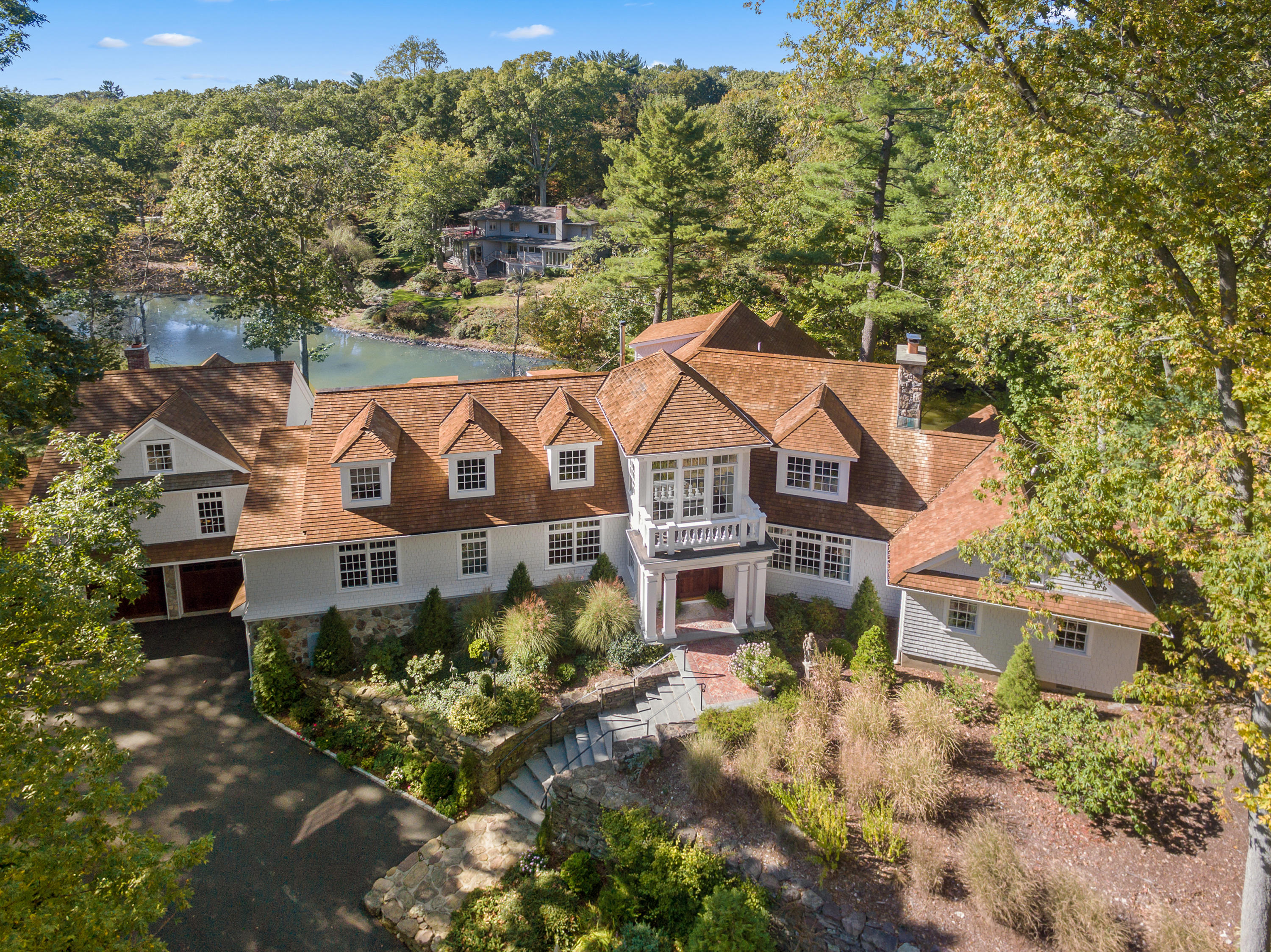 65 Goodwives River Road Darien, CT 06820 - Photo 2 of 36 an aerial view of a house