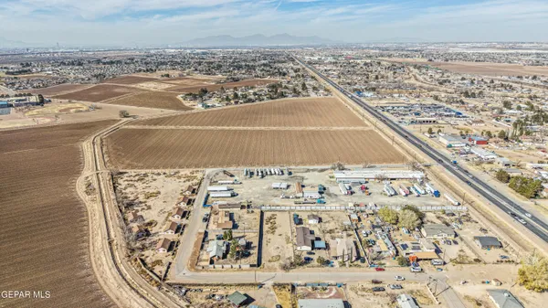 an aerial view of a city