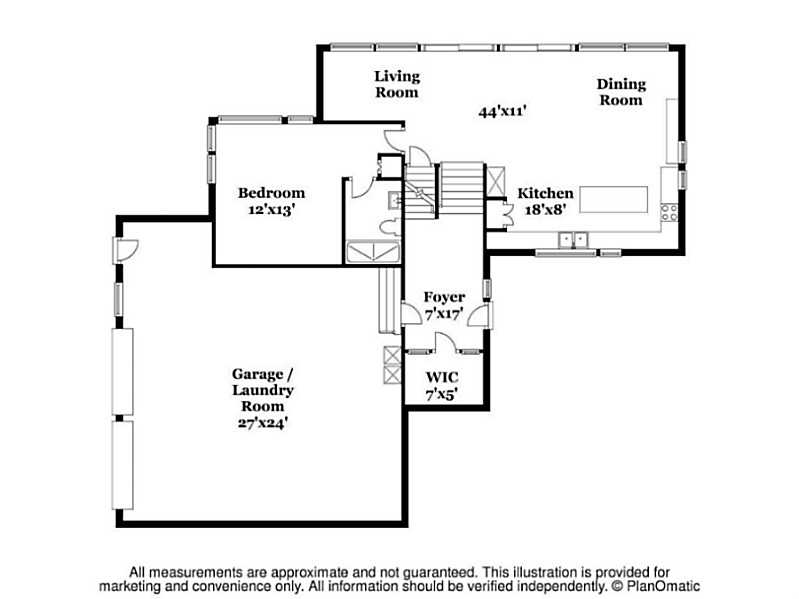 100 Mill Pond Road Exeter, RI 02822 - Photo 24 of 25 1st Floor Plan. Main level - includes a 2-car garage.