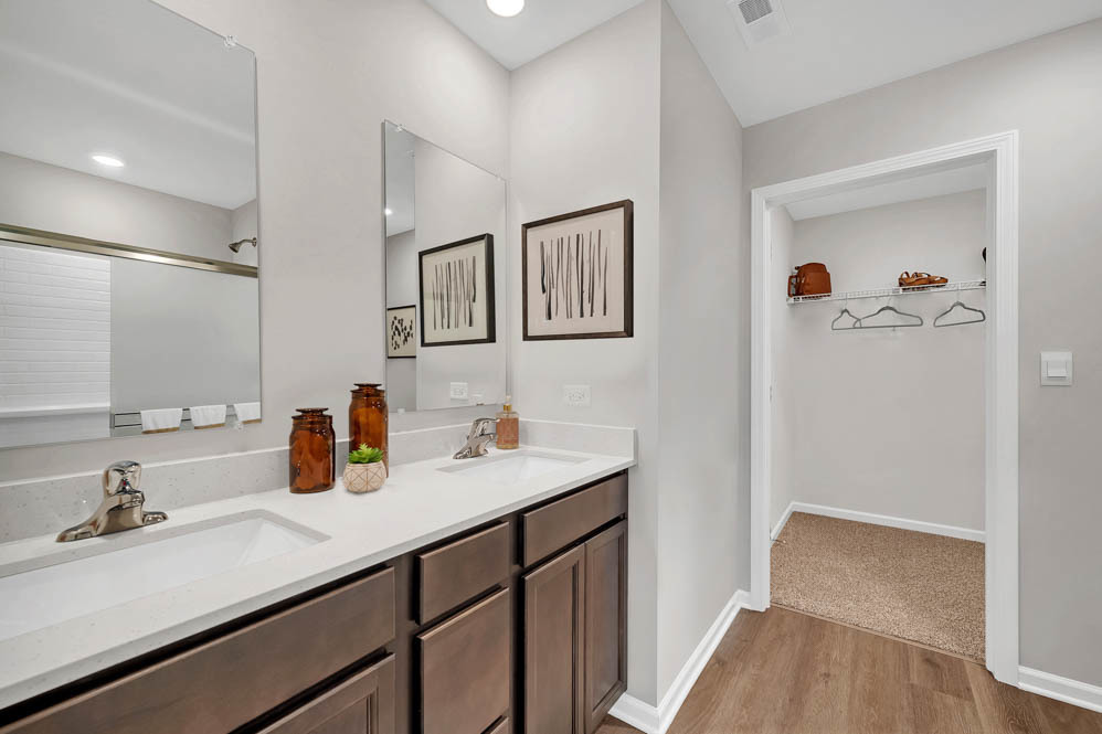 3801 Monte Carlo Way Joliet, IL 60421 - Photo 12 of 14 a bathroom with a sink and a mirror