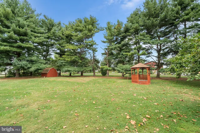 a view of a house with backyard and a tree