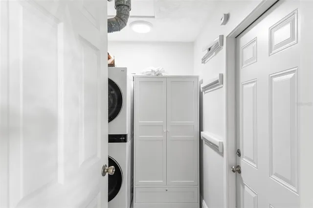 a close view of walk in closet