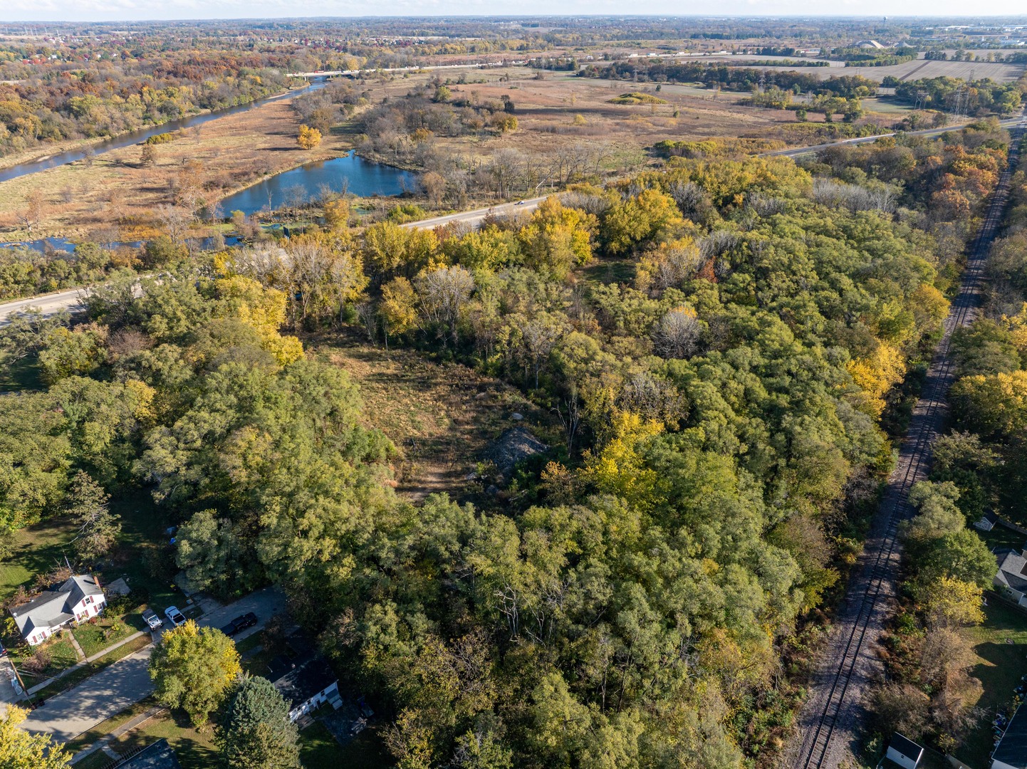 Land Lot Land Cherry Valley, IL 61016 - Photo 2 of 33 an aerial view of residential houses with outdoor space