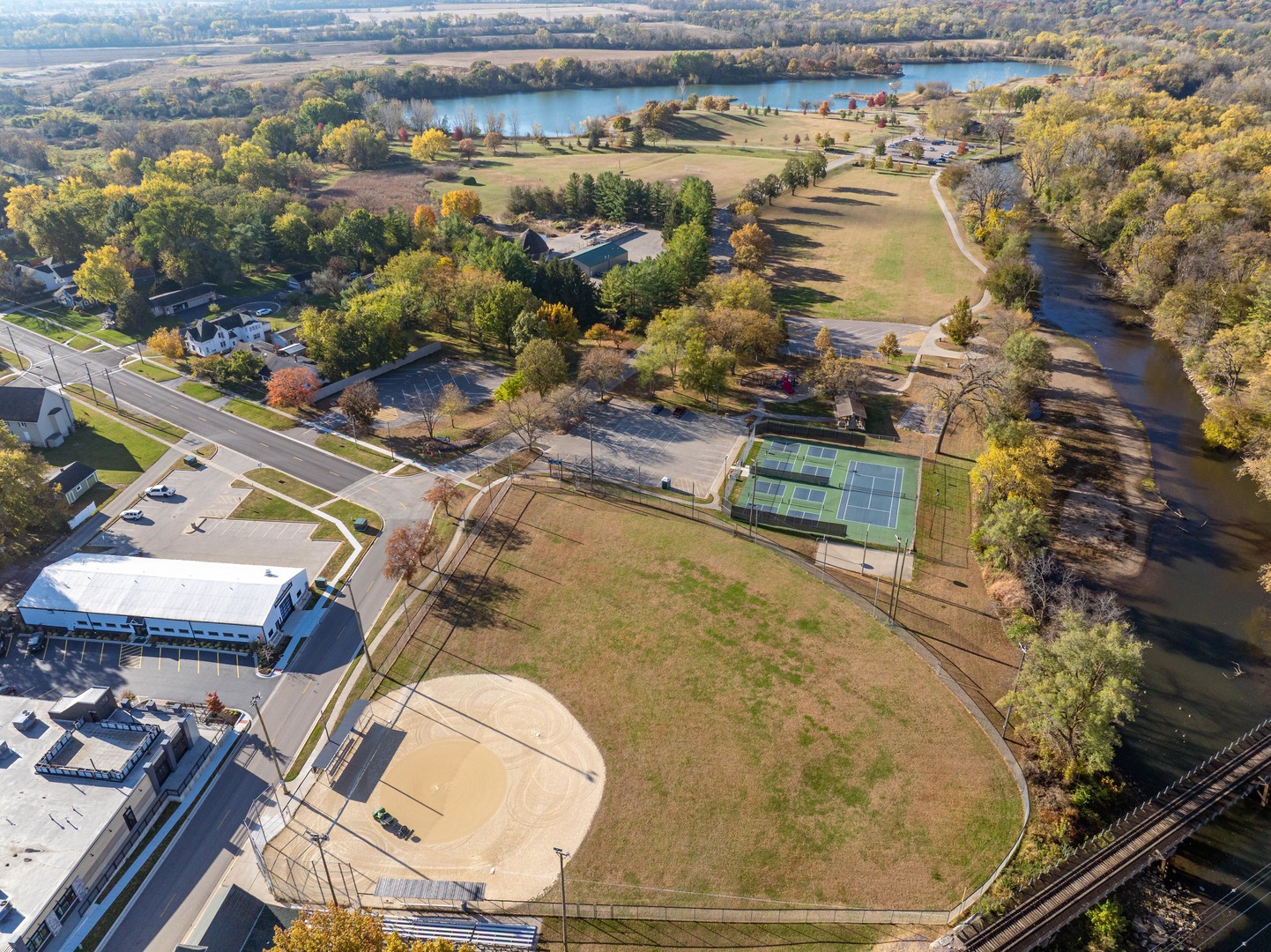 Land Lot Land Cherry Valley, IL 61016 - Photo 25 of 33 an aerial view of a house with a yard