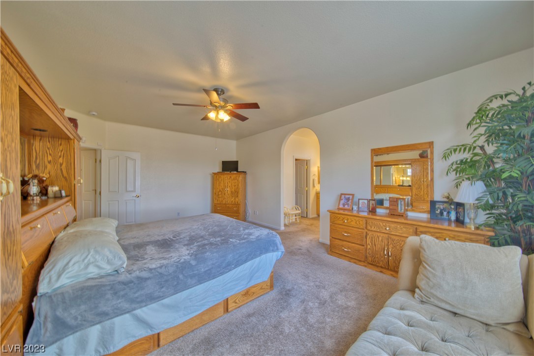 5490 Grain Mill Road Pahrump, NV 89061 - Photo 12 of 43 Spacious Primary bedroom