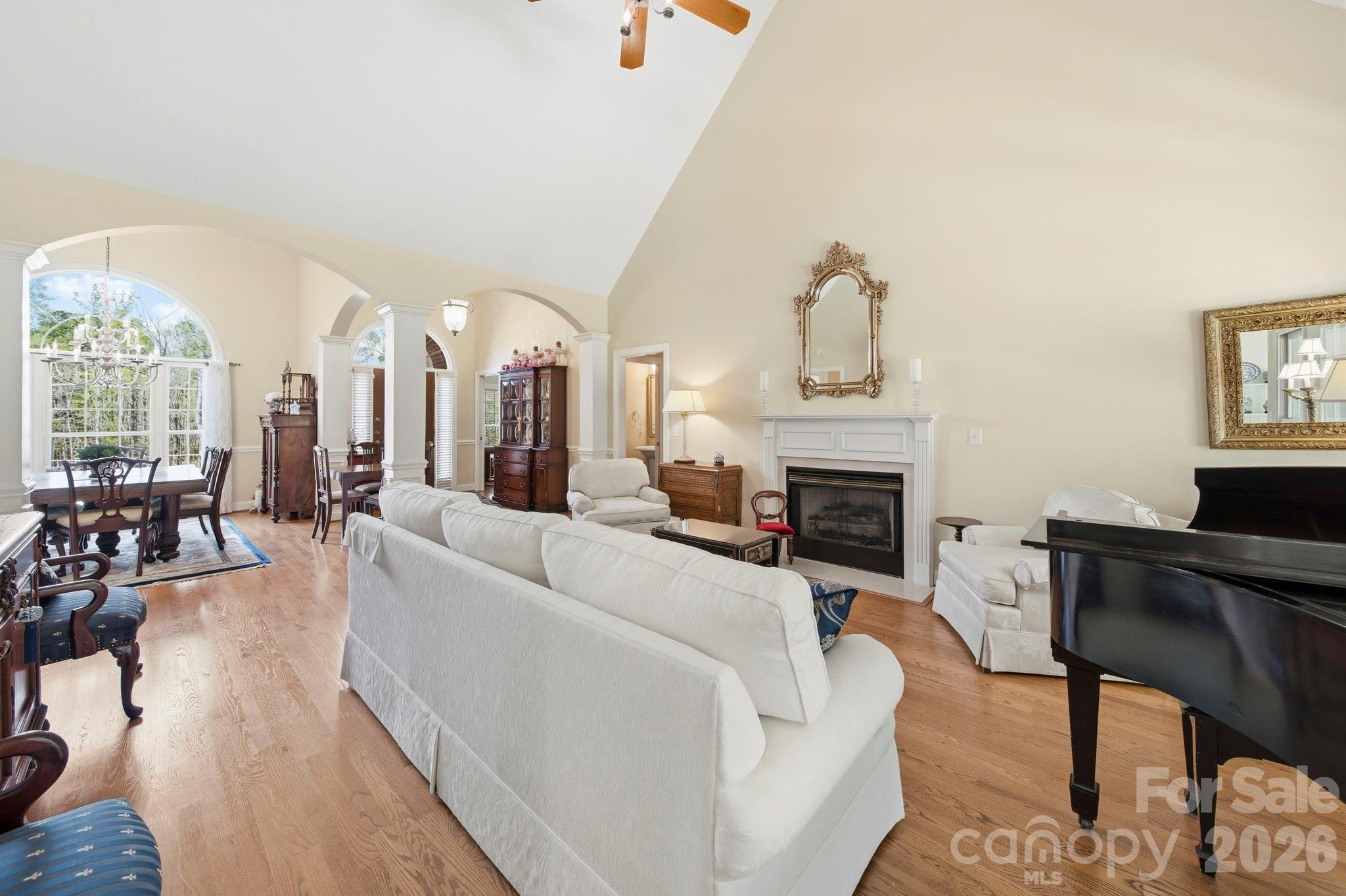 2909 Lakeshore Drive Chester, SC 29706 - Photo 16 of 44 a living room with furniture a fireplace and a table