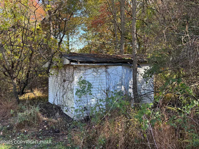 a view of backyard with green space