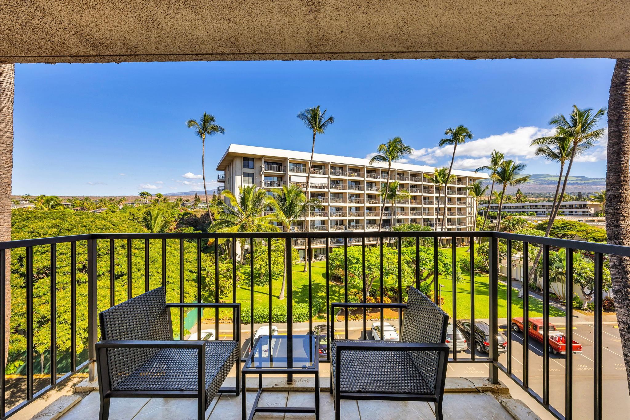 2531 South Kihei Road, Unit C620 Kihei, HI 96753 - Photo 25 of 38 a view of a balcony with lake view and wooden floor