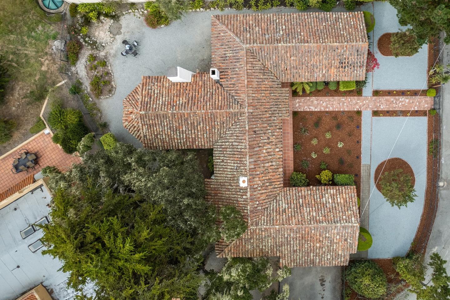 3080 Bird Rock Road Pebble Beach, CA 93953 - Photo 43 of 46 an aerial view of a fireplace with lots of residential buildings