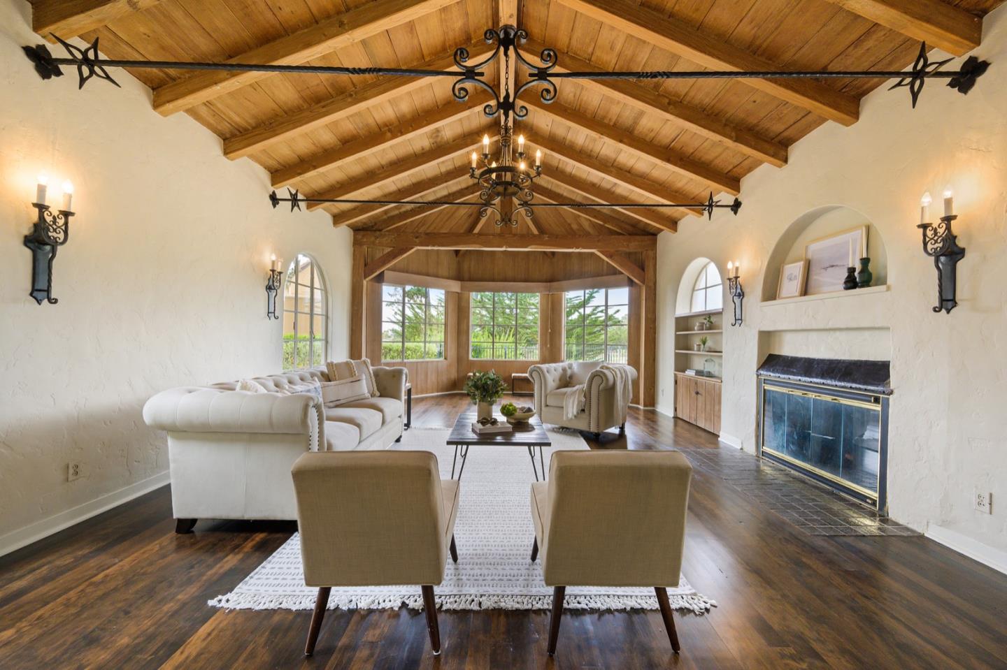 3080 Bird Rock Road Pebble Beach, CA 93953 - Photo 7 of 46 a view of a dining room with furniture window and outside view
