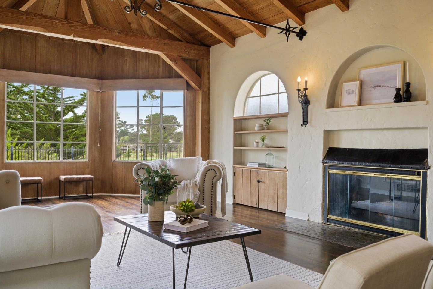 3080 Bird Rock Road Pebble Beach, CA 93953 - Photo 9 of 46 a living room with furniture and wooden floor