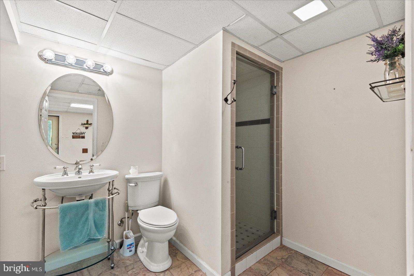 804 Buggy Lane Rochelle, VA 22738 - Photo 33 of 50 a bathroom with a toilet a sink and mirror