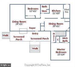 2712 Pinecrest Drive Riva, MD 21140 - Photo 40 of 41 Main Level Floor Plan