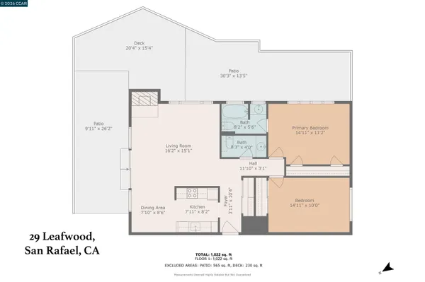 $1,095,000 | 29 Leafwood Circle, San Rafael, CA 94901
