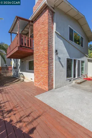 a view of a house with a patio