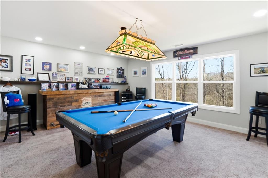 8840 Hightower Ridge Ball Ground, GA 30107 - Photo 30 of 74 a room with furniture pool table and windows
