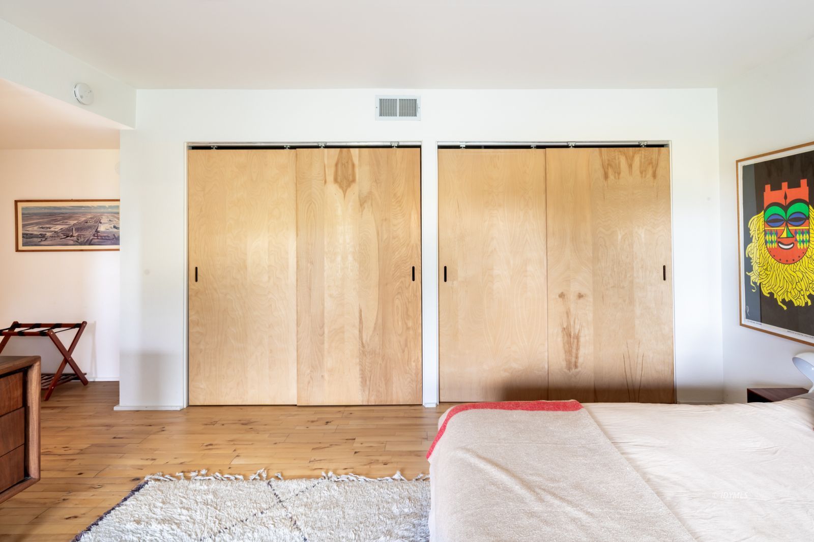 23916 Highway 243 Idyllwild, CA 92549 - Photo 26 of 47 a view of a bedroom with a bed and a window