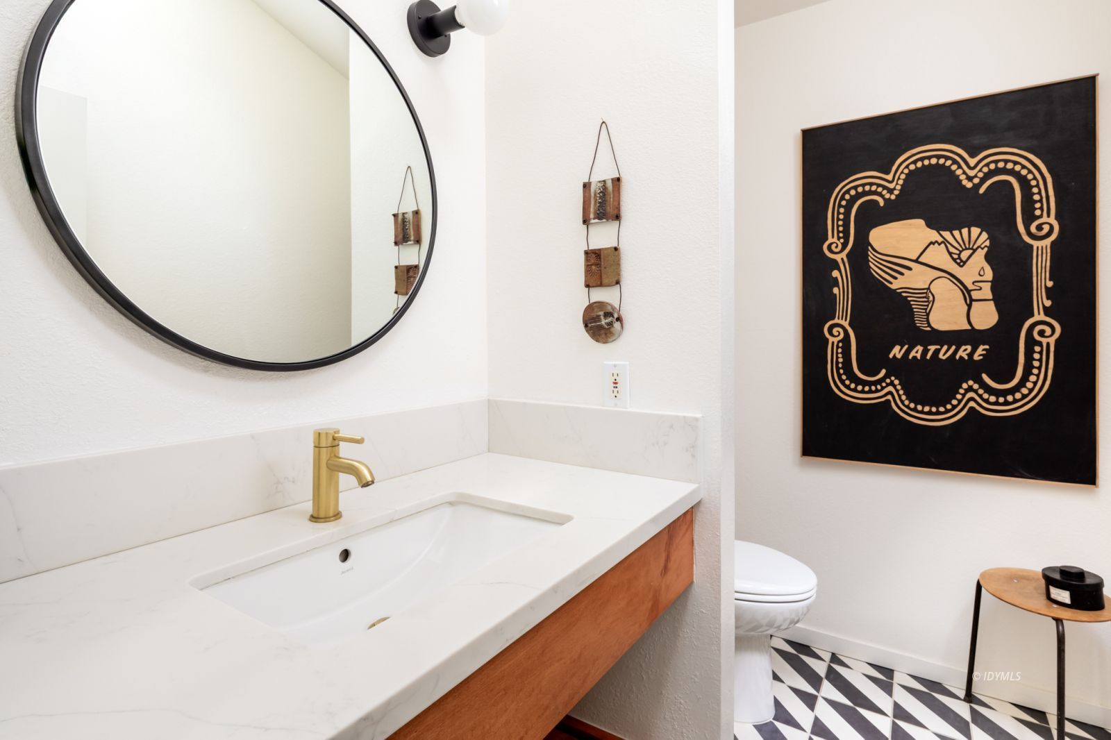 23916 Highway 243 Idyllwild, CA 92549 - Photo 27 of 47 a bathroom with a sink and a mirror