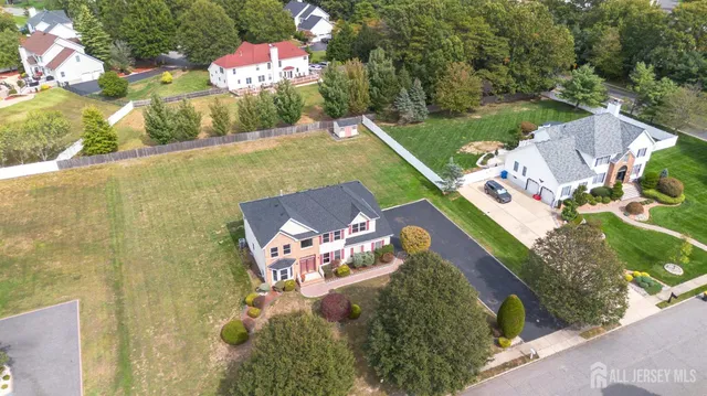 a aerial view of a house