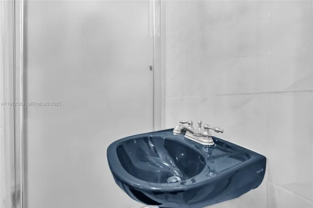 a view of a sink in a bathroom