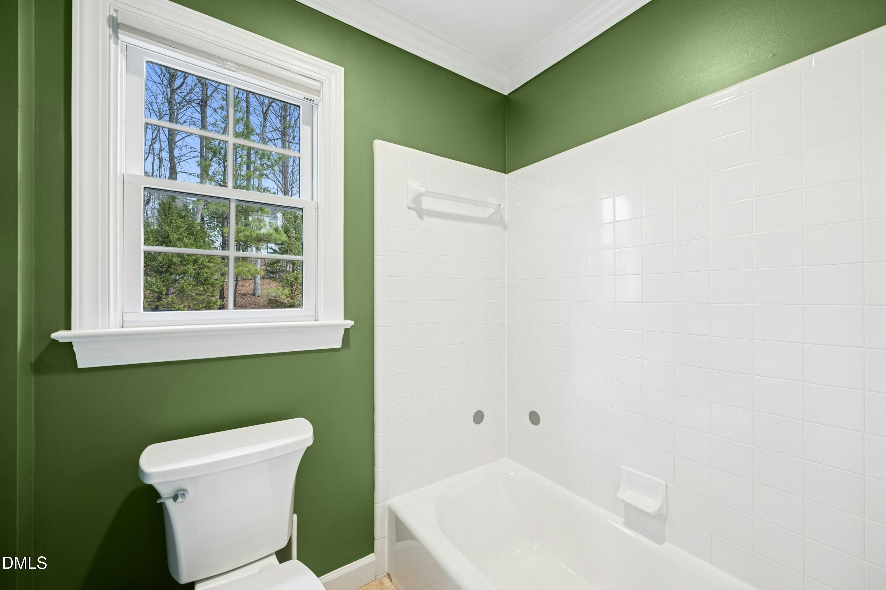 117 Barnes Spring Court Cary, NC 27519 - Photo 27 of 38 a bathroom with a toilet a sink and a bathtub