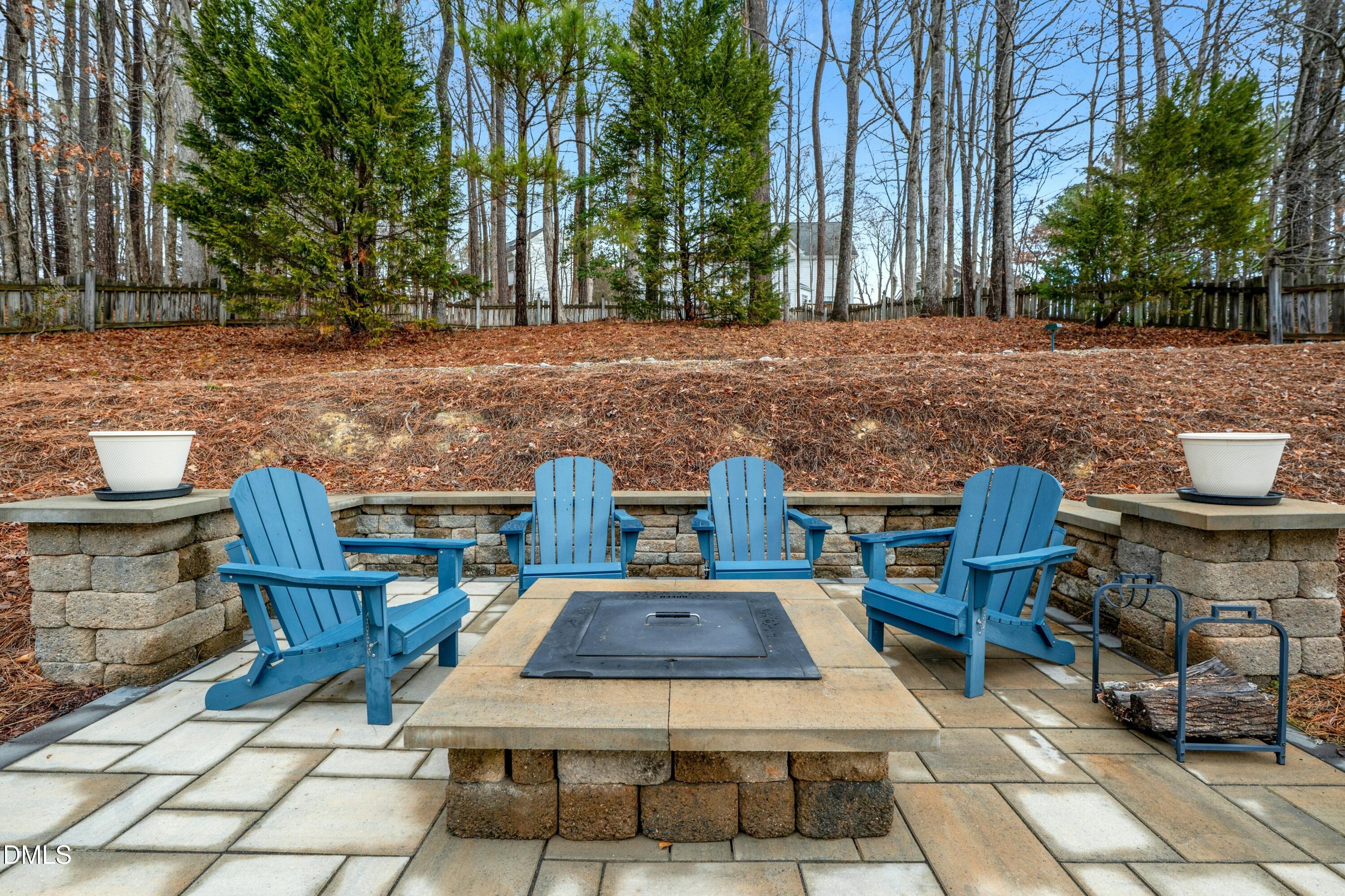 117 Barnes Spring Court Cary, NC 27519 - Photo 35 of 38 a view of a chairs and table in backyard