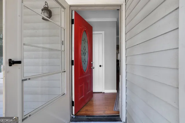 a view of front door