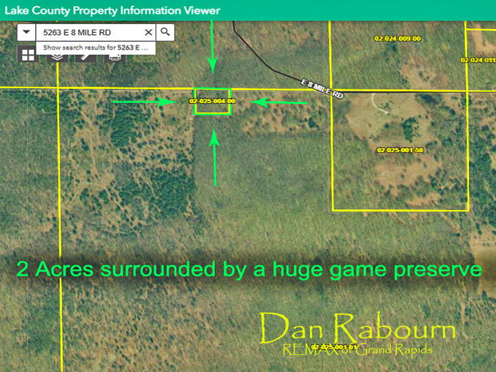 5263 East 8 Mile Road Luther, MI 49656 - Photo 3 of 17 Land Overhead