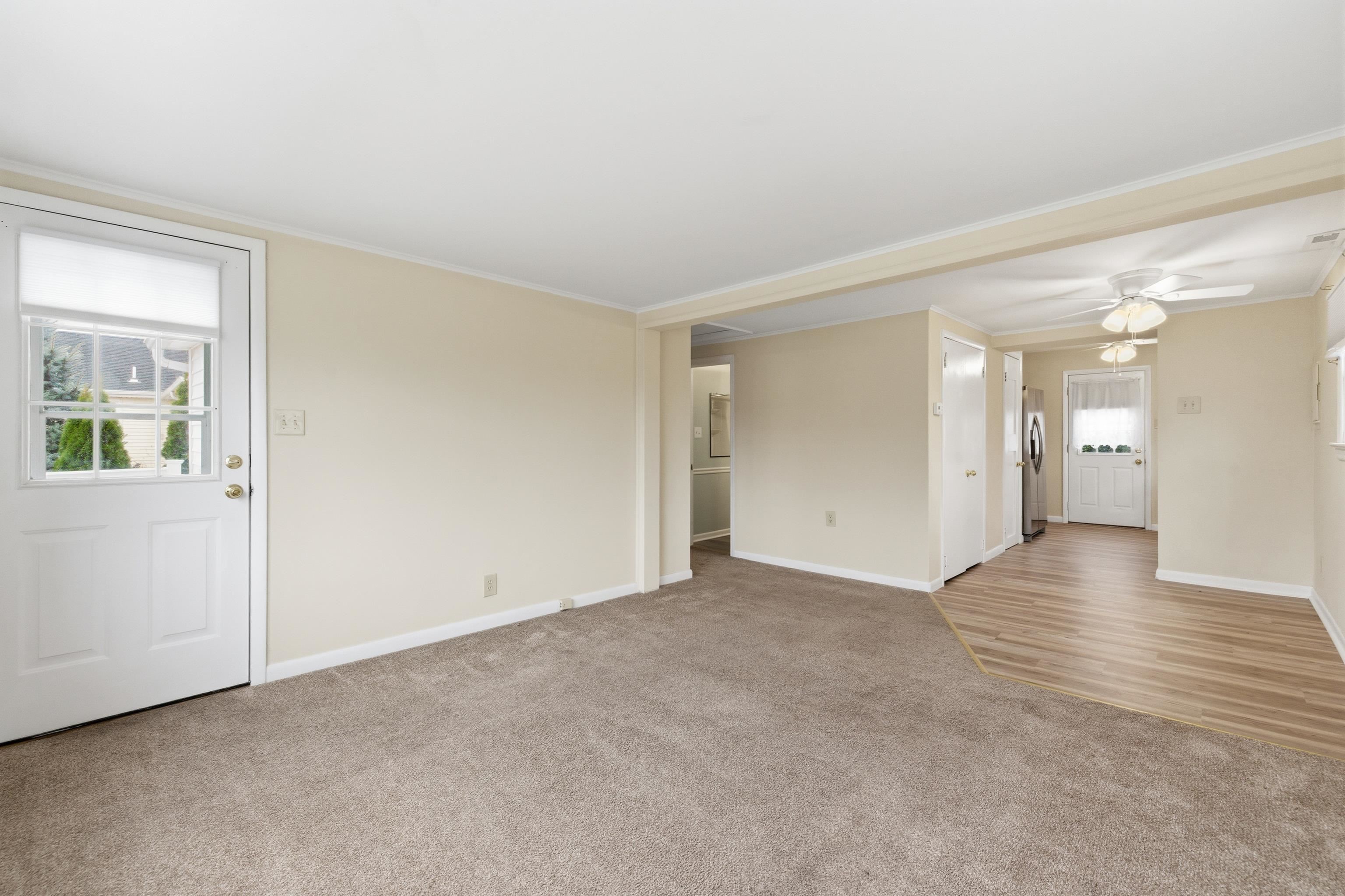 16 East Drumbed Road Villas, NJ 08251 - Photo 16 of 28 a view of an empty room with wooden floor and a window