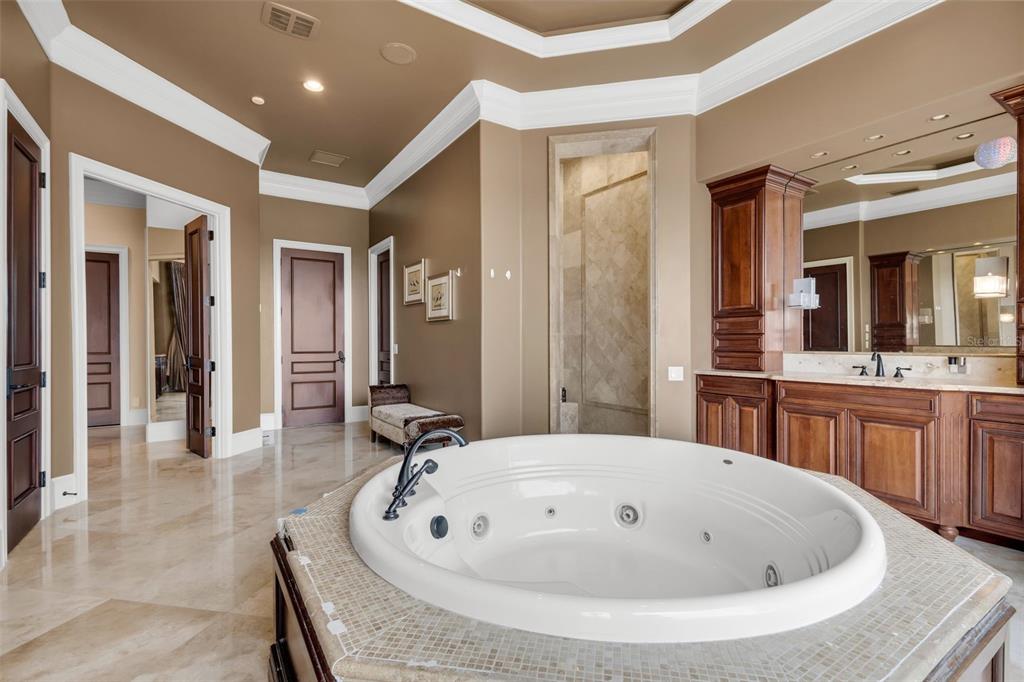 5417 Osprey Isle Lane Windermere, FL 34786 - Photo 32 of 45 a bathroom with a tub sink and mirror