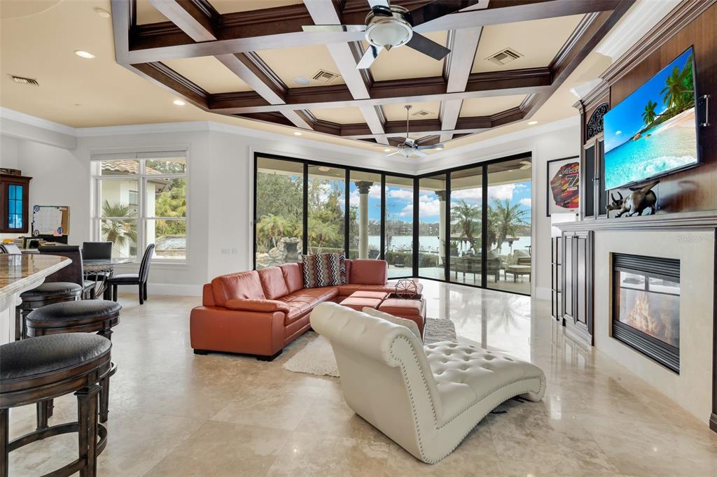 5417 Osprey Isle Lane Windermere, FL 34786 - Photo 8 of 45 a living room with furniture and a fireplace