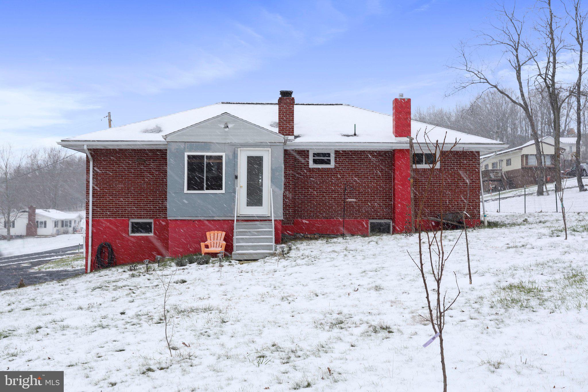 The rear of the property!