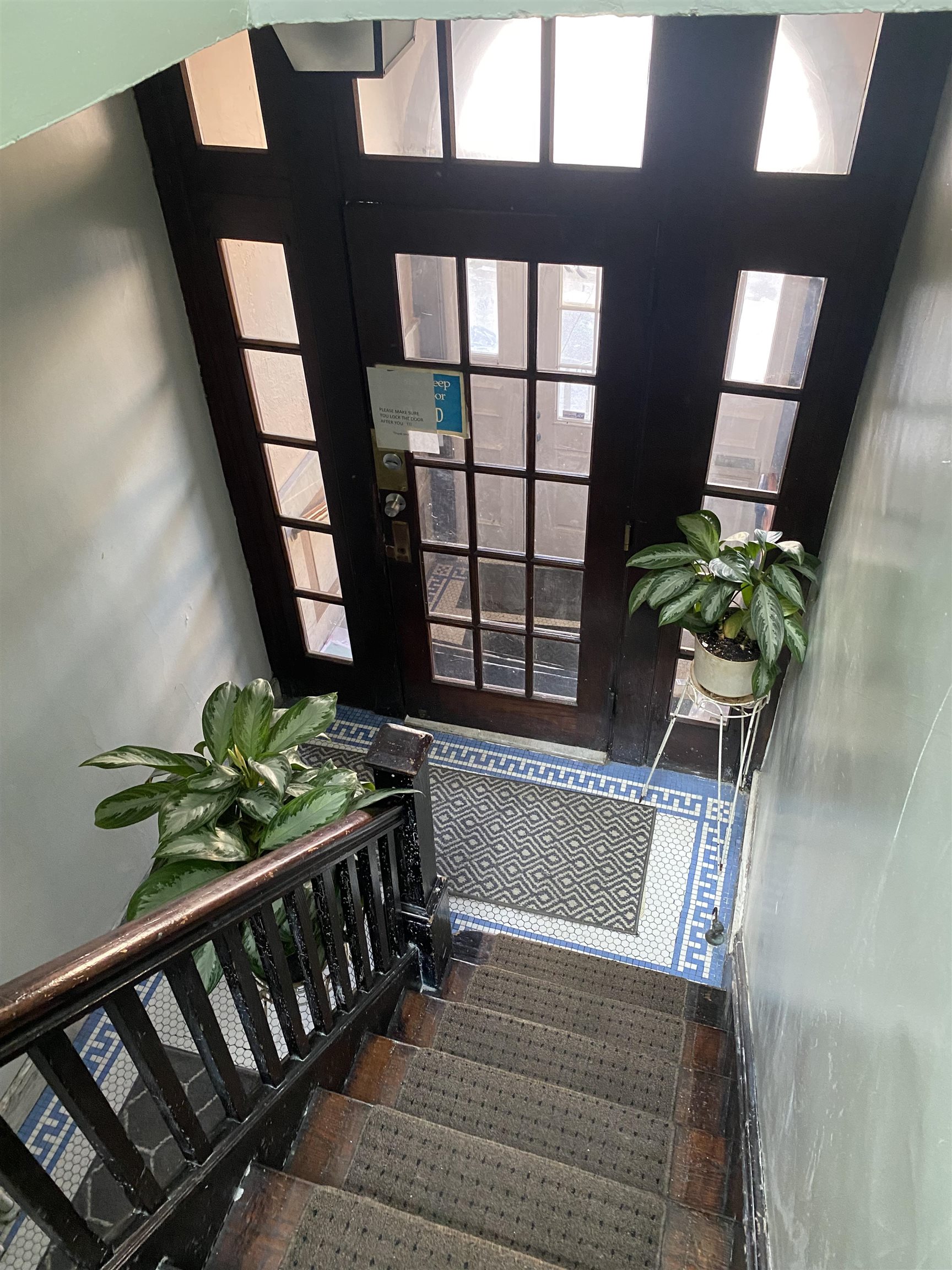 19 Fox Place, Unit 3 Jersey City, NJ 07306 - Photo 15 of 18 a view of staircase with a potted plant