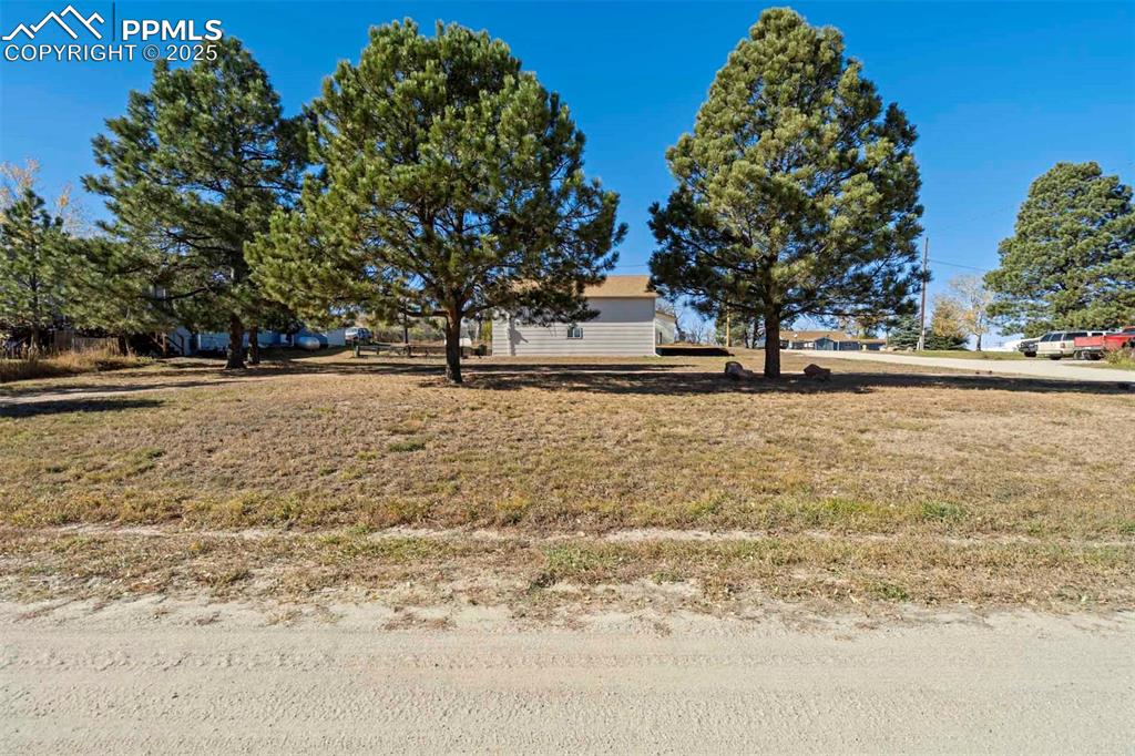401 Cheyenne Street Calhan, CO 80808 - Photo 19 of 34 a view of a yard with trees