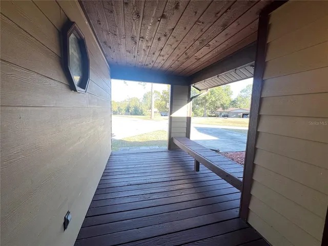 a view of outdoor space deck and backyard